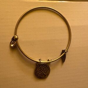 Gold Charm Bangle Bracelet